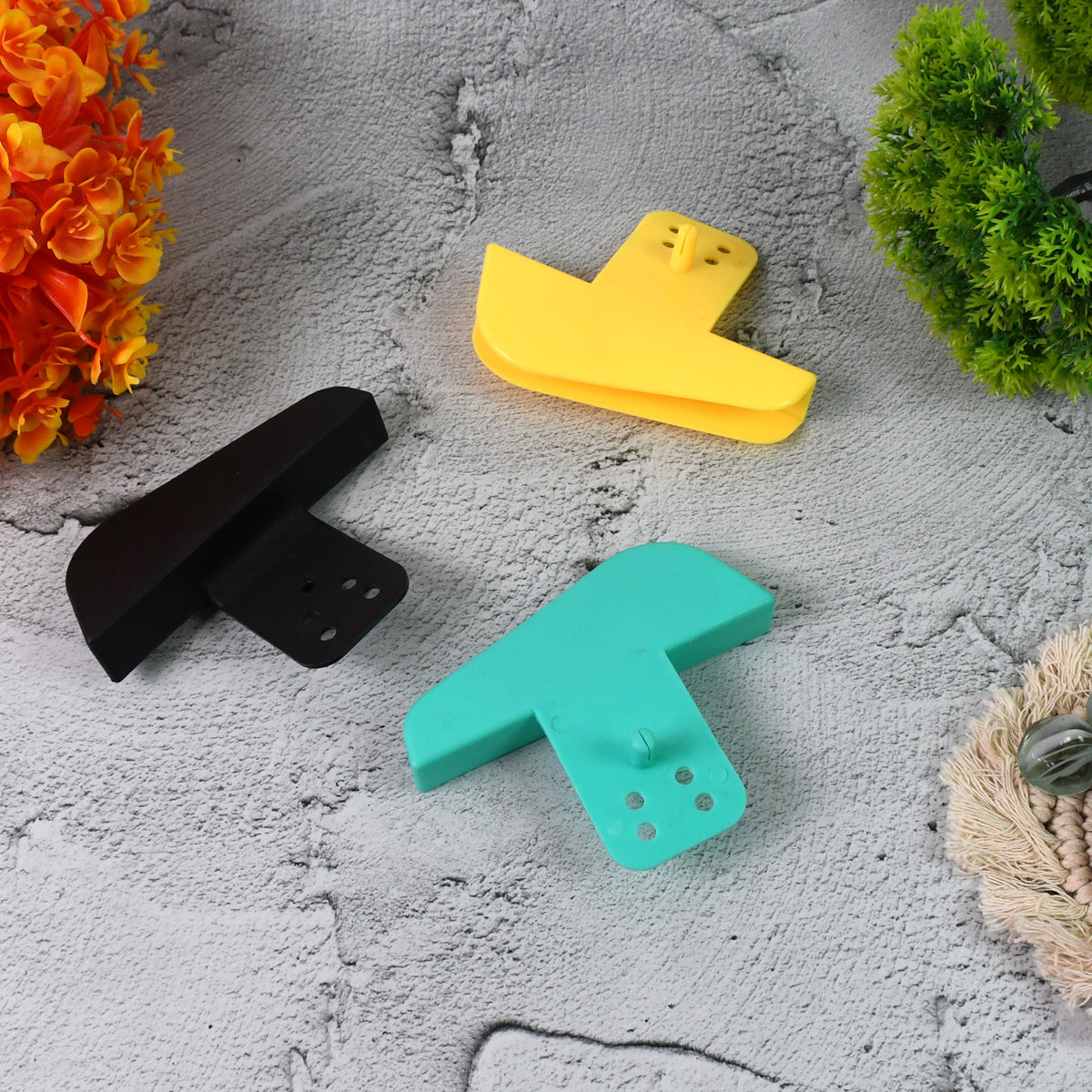 Plastic Secure Mobile Phone Charging Stand Holder (1 Pc Mix Color)
